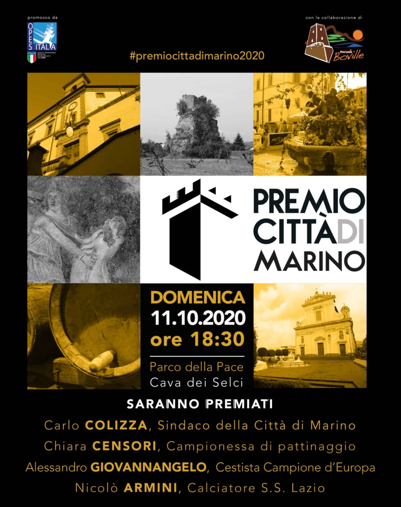 Premio Città di Marino: grande attesa per la prima edizione